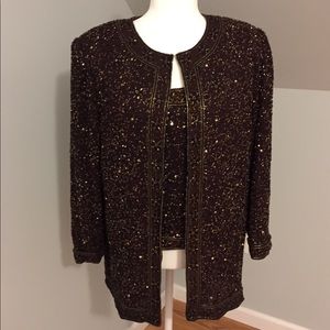 Beaded cami and jacket